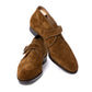 "Hand-Stitch Gilman" monk boat made from tobacco brown suede - purely handcrafted