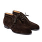 Bootee "New Hand-Stitch Chukka" made of dark brown suede - pure handwork