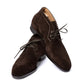 Bootee "New Hand-Stitch Chukka" made of dark brown suede - pure handwork