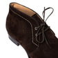 Bootee "New Hand-Stitch Chukka" made of dark brown suede - pure handwork