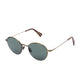 Sunglasses "VICUNA Brass" with green lenses - handmade