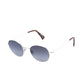 Sunglasses "VICUNA Rhodium" with gray lenses - handmade