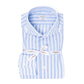 Striped Shirt "Principe Sartoriale" made of Cotton and Linen - Handmade