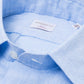 Light blue shirt "Gentry Sartoriale" made from pure linen - handmade