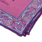 Pocket Square "Paisley Incrati" made of Cotton, Silk and Linen - Hand-rolled