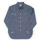 Shirt "Cigar-Shirt" made from Japanese Cotton Chambray - Japanese Item