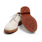 Shoes "Bob" made of White Suede - handmade