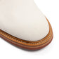 Shoes "Bob" made of White Suede - handmade