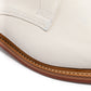 Shoes "Bob" made of White Suede - handmade