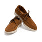 Il Mocassino x MJ: Boat-Loafer  "Positano" in medium brown calf nubuck