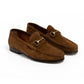 Il Mocassino x MJ: Horsebit Loafer "Via Condotti" made of Medium Brown Calf Suede