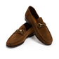 Il Mocassino x MJ: Horsebit Loafer "Via Condotti" made of Medium Brown Calf Suede