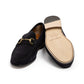 Il Mocassino x MJ: Horsebit Loafer "Via Condotti" made of Dark Blue Calf Suede