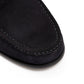 Il Mocassino x MJ: Horsebit Loafer "Via Condotti" made of Dark Blue Calf Suede