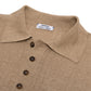 Knitted Polo "Emilio" made of Silk & Linen - handmade
