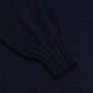 Dark Blue Polo Sweater "Polo Rib" made from pure Duvet Cashmere - handmade