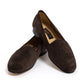 Slip-on Shoe "Suede Monk" in Calf Suede - Handmade