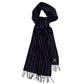 "Suit-Stripe" Scarf Made of Pure Cashmere