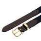 Hardy & Parson x MJ: Belt "Suffolk" made from Elastic Canvas and Saddle Leather - handmade