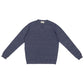 "Vintage Crew Inset" sweater in cashmere and linen