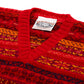 Westover "Fair Isle Vee Slipover" made of pure wool - Original Shetland