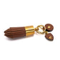 Keychain "Tassel" made of Grained Calfskin - Handcrafted