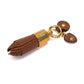 Keychain "Tassel" made of Grained Calfskin - Handcrafted