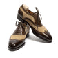 Oxford "Brogue Spectator" made from Hand-Dyed Calfskin - pure handwork