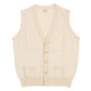 "Rob Waistcoat" Knitted Vest Made of Pure Geelong Lambswool - 2-Ply