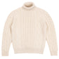 Turtleneck Sweater "New Cable" made of Lambswool and Cashmere - Original Scottish Knit