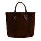 Bag "Vintage Field-Tote" made from Suede - handmade