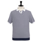 Knitted Polo "Stile Diamante" made of pure Cotton - handmade