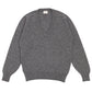 V-neck Sweater "Deep Vee" Made from Pure Geelong Lambswool - 2-Ply