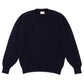"Deep Vee" V-neck Sweater Made from Pure Geelong Lambswool - 2-Ply