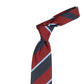 MJ Exclusive: Tie "Regimentals" made from pure Silk - hand-rolled