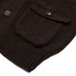 Cardigan "Lomond Knit-Bomber" from 4 Ply-Geelong Lambswool