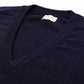 "Deep Vee" V-neck Sweater Made from Pure Geelong Lambswool - 2-Ply