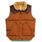 Rocky Mountain Featherbed x MJ: "Christy Vest" Down Vest with Lambskin Collar - Japanese Item