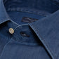 Shirt "Denim Lusso" with Neapolitan Turn-Up Cuff - Collo Napoli