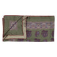"Grande Paisley Stampato" square scarf made of pure silk—hand-rolled