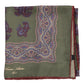 "Grande Paisley Stampato" square scarf made of pure silk—hand-rolled