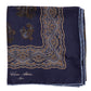 Square Scarf "Grande Paisley Stampato" made of pure Silk—hand-rolled