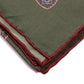 "Grande Paisley Stampato" square scarf made of pure silk—hand-rolled