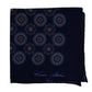 Pocket Square "Medaglioni Rotondi" made of a luxurious Wool Blend—hand-rolled