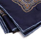 Square Scarf "Grande Paisley Stampato" made of pure Silk—hand-rolled