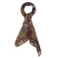 "Vintage Paisley Print - Milano 1972" bandana made of wool and silk - hand-rolled