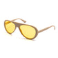 Sunglasses "MOTO AVIATORS Desert" with Yellow Lenses - Handcrafted