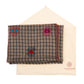 "KARNATAKA" scarf made of the finest hand-embroidered pashmina cashmere—entirely handmade