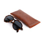 Sunglasses "ELMORE Horn" with Gray Lenses - Handcrafted