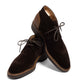 Boots "Peak Chukka" made of dark brown suede—entirely handcrafted